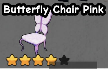 Butterfly Chair Pink original game screenshot crop