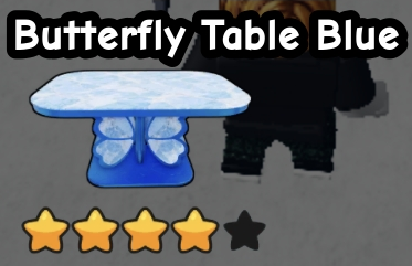 Butterfly Table Blue original game screenshot crop