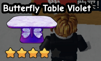 Butterfly Table Violet original game screenshot crop